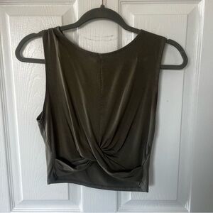H&M Olive green crop top